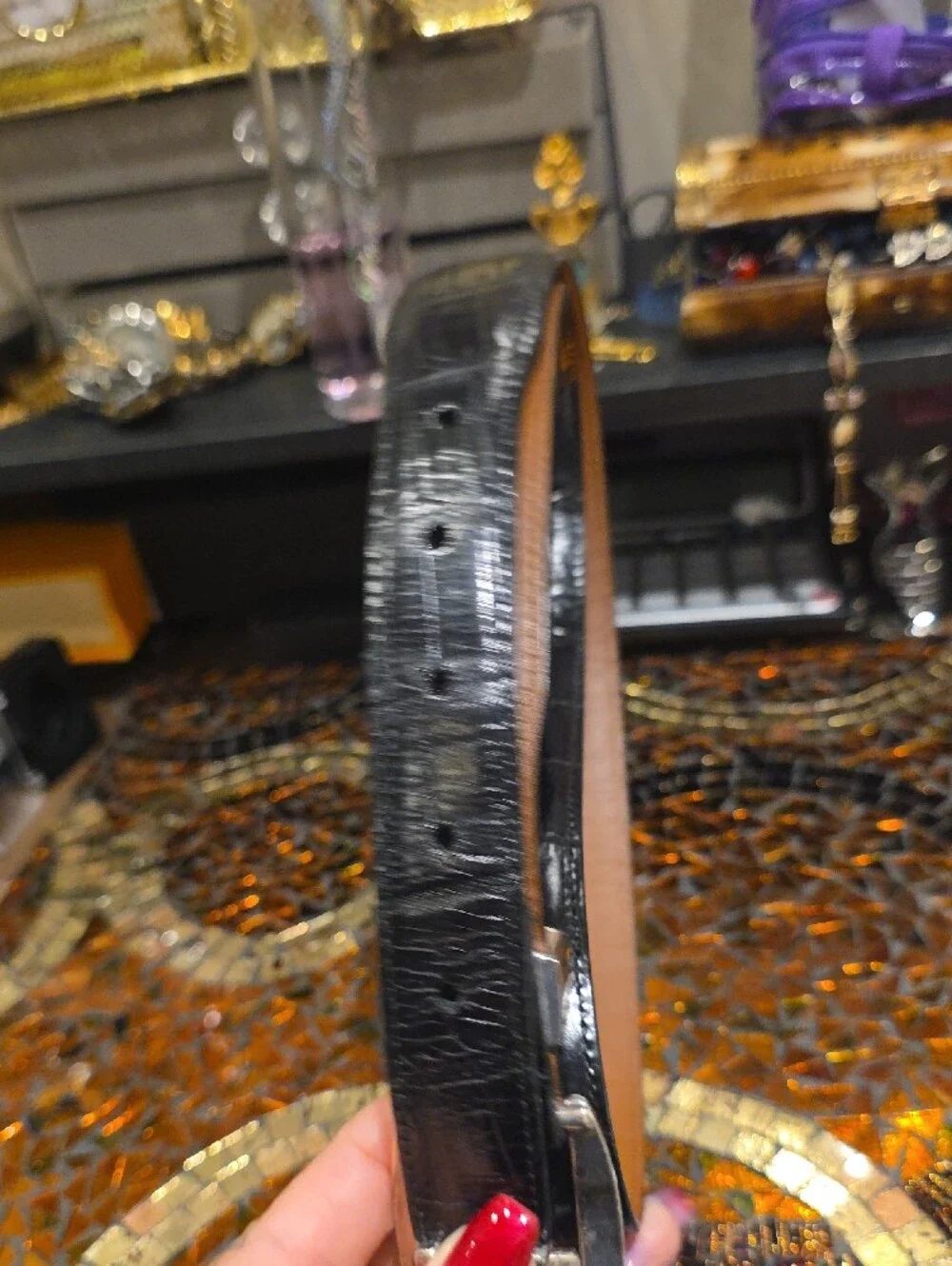 Black Leather Men’s Belt